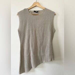 Zara Textured Asymmetrical Tank Top